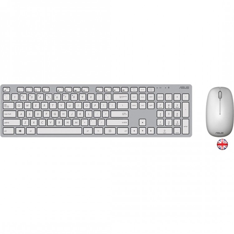 Asus W5000 İngilizce Kablosuz Klavye-Mouse Set Beyaz W5000-ENG-BYZ Asus W5000 İngilizce Kablosuz Klavye-Mouse Set Beyaz W5000-ENG-BYZ