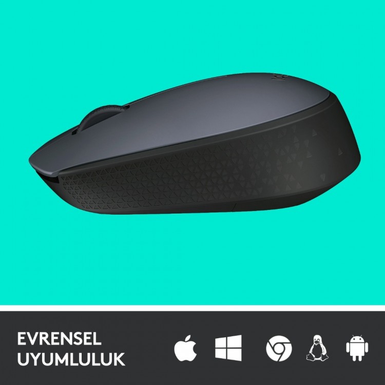 LOGITECH M170 Kablosuz Optic Siyah Mouse 910-004642 LOGITECH M170 Kablosuz Optic Siyah Mouse 910-004642