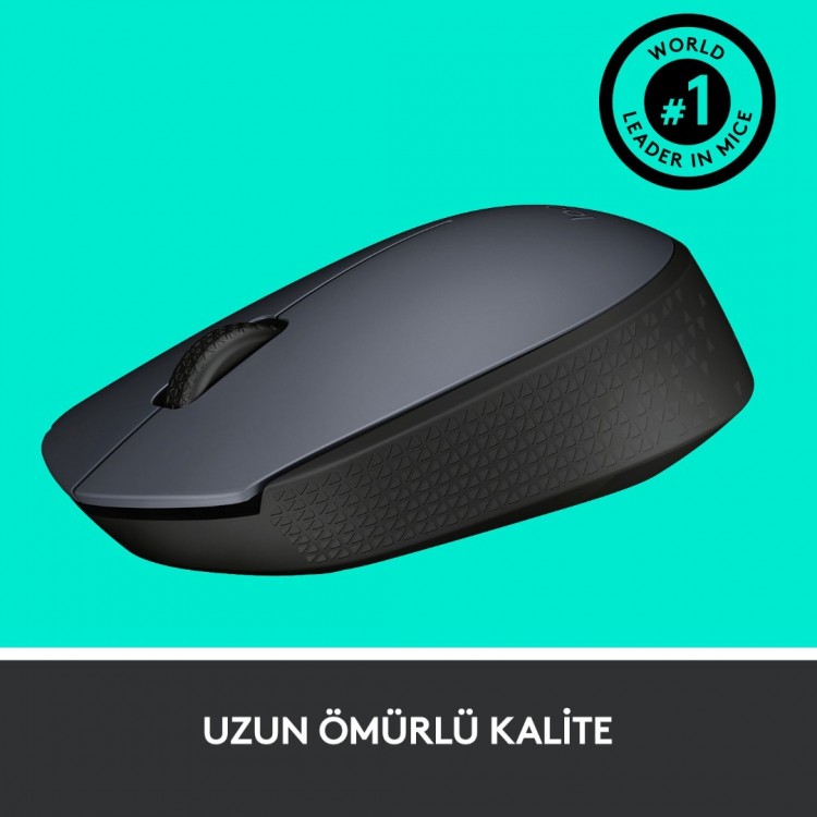 LOGITECH M170 Kablosuz Optic Siyah Mouse 910-004642 LOGITECH M170 Kablosuz Optic Siyah Mouse 910-004642