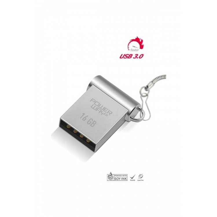 Powerway 16 Gb Usb 3.0 Metal Mini Usb Flash Bellek